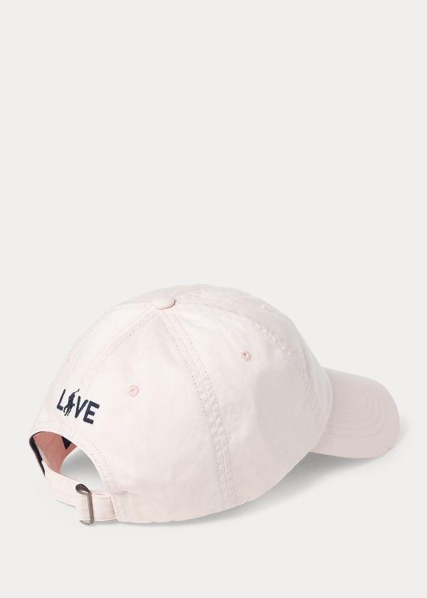 Men's Ralph Lauren Pink Pony Cotton Ball Caps | 738012JMQ